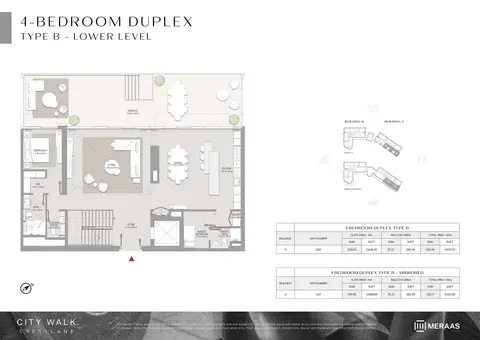 Floor plan, 4 Bed