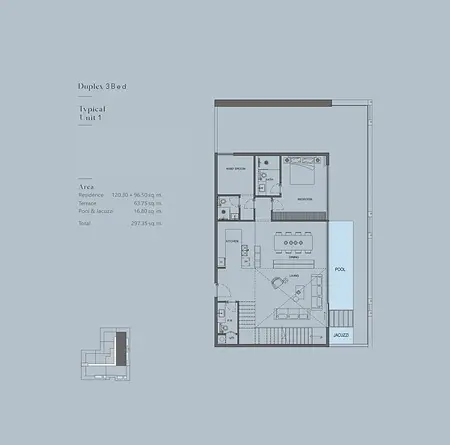 Floor plan, 3 Bed