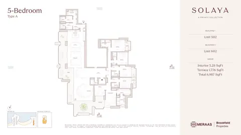 Floor plan, 5 Bed