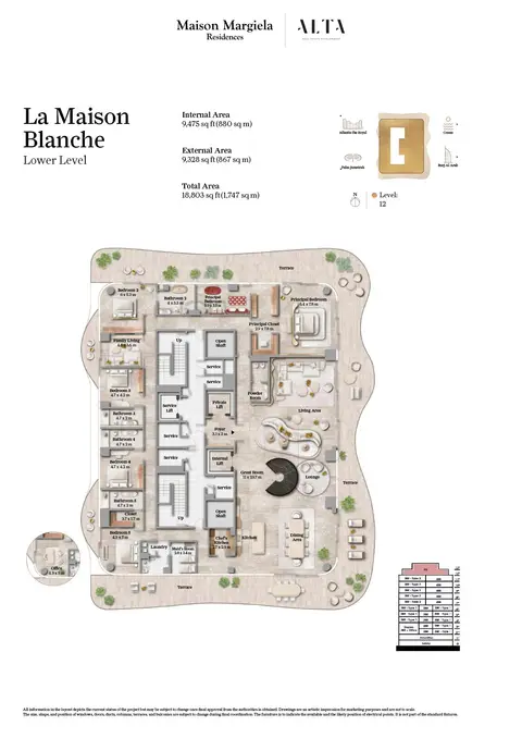 Floor plan, 5 Bed