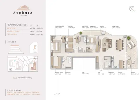 Floor plan, 3 Bed
