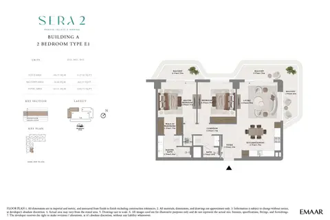 Floor plan, 2 Bed