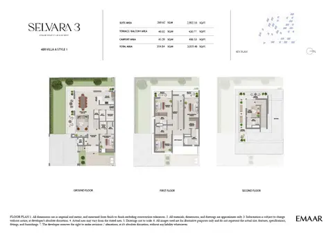 Floor plan, 4 Bed