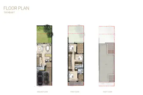 Floor plan, 3 Bed