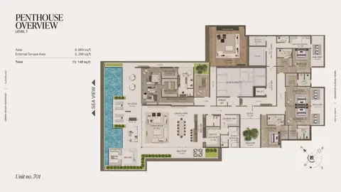 Floor plan, 5 Bed