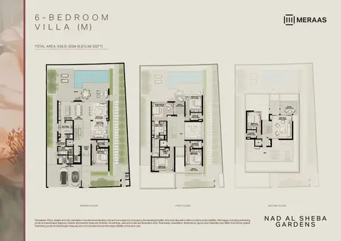 Floor plan, 6 Bed