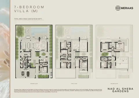 Floor plan, 7 Bed