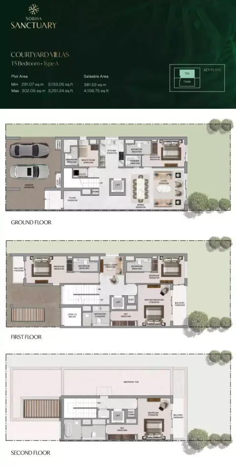 Floor plan, 5 Bed