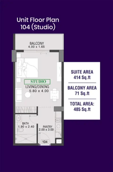 Floor plan, Studio