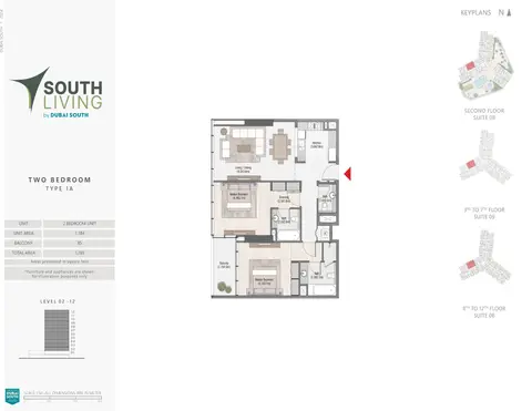 Floor plan, 2 Bed