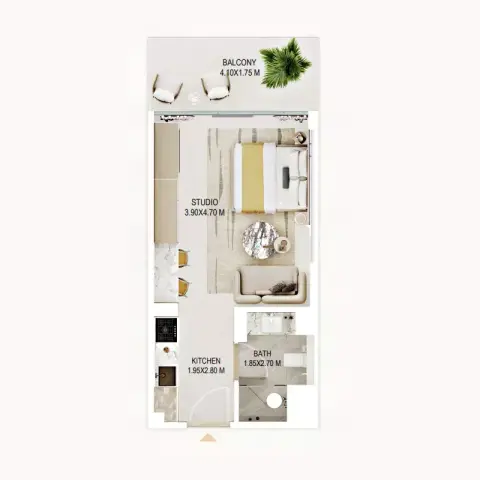 Floor plan, Studio