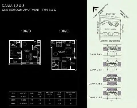 Floor plan, 1 Bed
