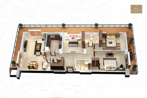 Floor plan, 3 Bed