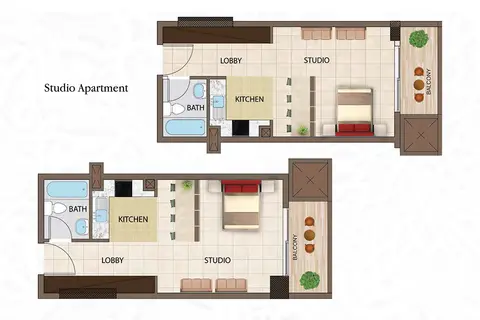 Floor plan, Studio