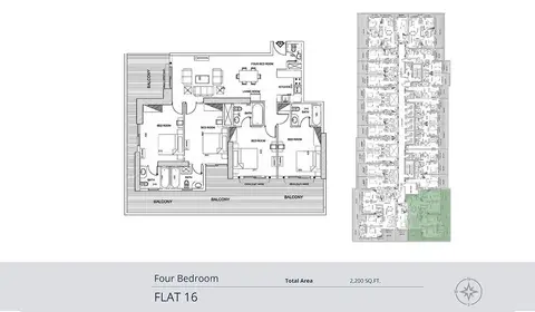 Floor plan, 4 Bed