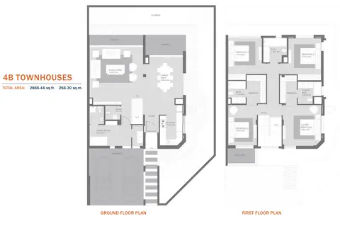 Floor plan, 4 Bed