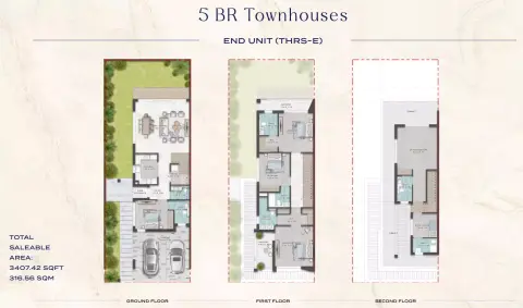 Floor plan, 5 Bed