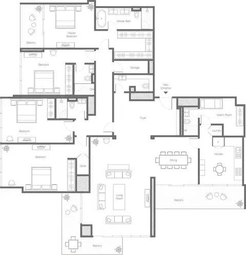 Floor plan, Residence