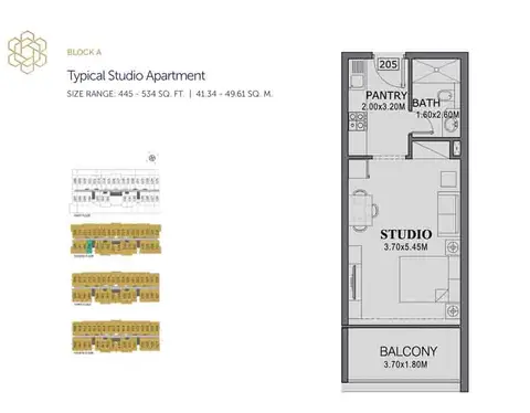Floor plan, Studio