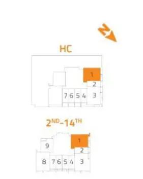 Floor plan, 2 Bed