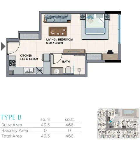 Floor plan, Studio