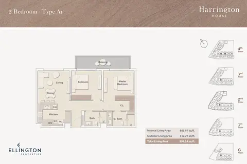 Floor plan, 2 Bed