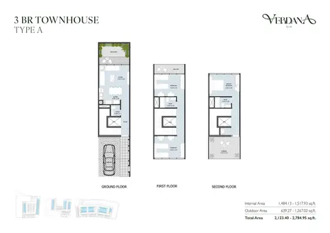 Floor plan, 3 Bed