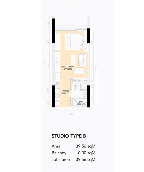 Floor plan, Studio