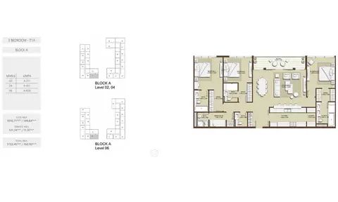 Floor plan, 3 Bed