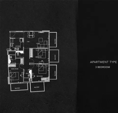 Floor plan, 3 Bed