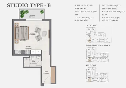 Floor plan, Studio