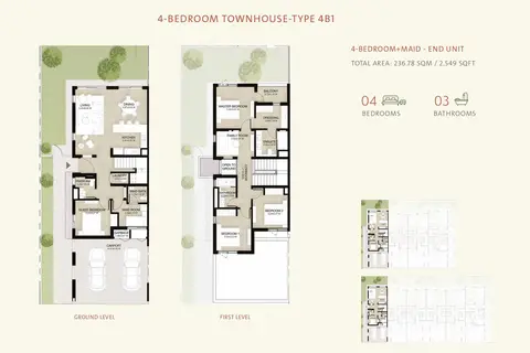 Floor plan, 4 Bed