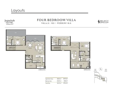 Floor plan, 4 Bed