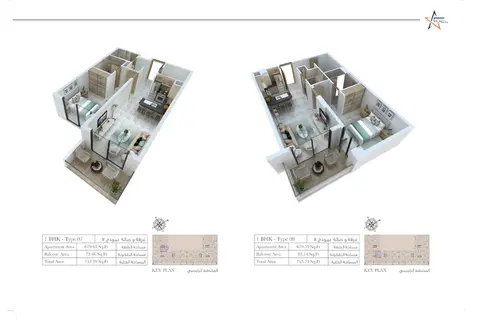 Floor plan, 1 Bed