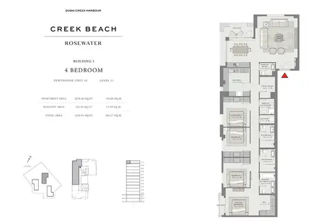 Floor plan, 4 Bed