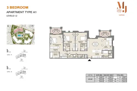 Floor plan, 3 Bed