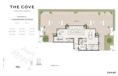 Floor plan, 4 Bed
