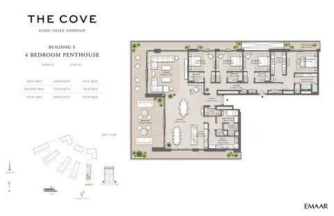 Floor plan, 4 Bed