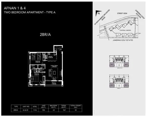 Floor plan, 2 Bed