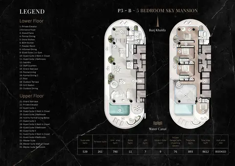 Floor plan, 5 Bed