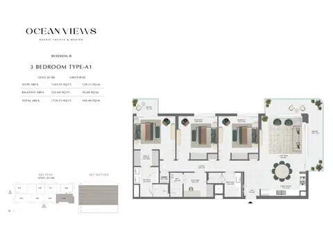 Floor plan, 3 Bed