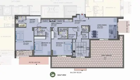 Floor plan, 3 Bed