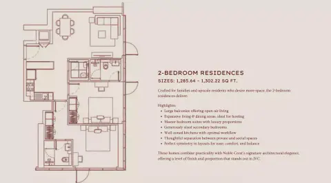 Floor plan, 2 Bed