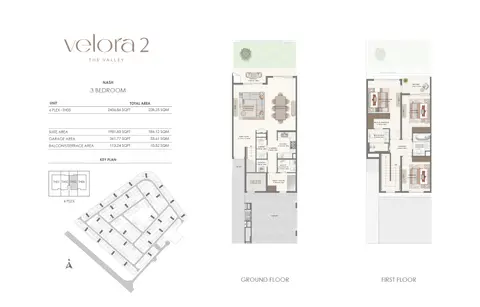 Floor plan, 3 Bed