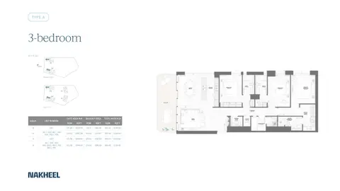 Floor plan, 3 Bed
