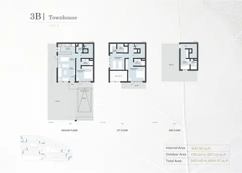 Floor plan, 3 Bed