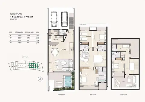Floor plan, 4 Bed