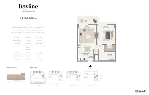 Floor plan, 1 Bed