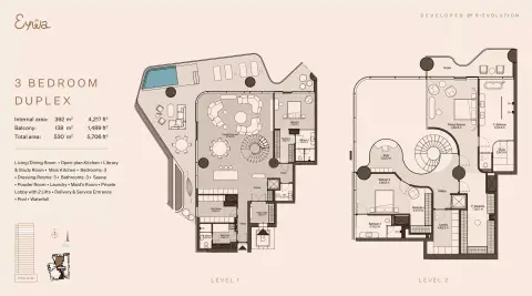 Floor plan, 3 Bed