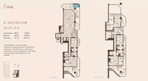Floor plan, 4 Bed